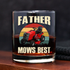 Custom Photo Father Mows Best Retro Whiskey Glass For Father Day LM32 893637
