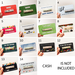 Personalized Gift Merry Christmas BRUH Money Holder Card LM32 897325