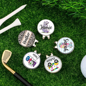 Personalised Golf Ball Marker Magnetic Hat Clip, Gift for Golf Enthusiast HO82 900682
