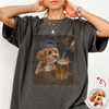 Custom Pet Drinking Beer Coffee Photo Funny Comfort Colors Shirt Funny Dog Lovers Gift CH07 911908