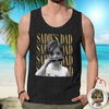 Personalized Vintage Photo Dad, Mom Tanktop CH07 911702