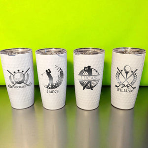 Personalized Gifts for Golfer, Viral Design White Golf Tumbler, Gift for Golf Lovers LM32 897595
