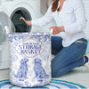 Personalized Dog Custom Breeds Floral Toile De Jouy French Laundry Basket LM32 893761