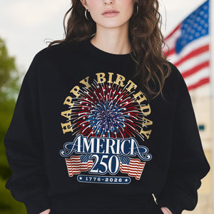 America 250 Semiquincentennial Fireworks Celebration Dark Shirt HO82 894604