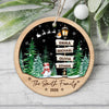 Custom Family Name Christmas Tree Ceramic Ornament, Xmas Gift For Family TH10 170657