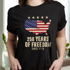 250th Anniversary of America 1776 - 2026 250 Years of Freedom Dark Shirt CH07 896670