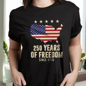America 250th Anniversary 1776 2026 America 250 Years of Freedom Dark Shirt CH07 896670