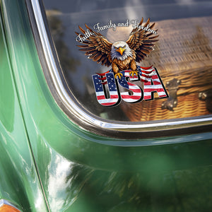 Faith, Family & Freedom America 250 Years Anniversary Car Window Decal Sticker CH07 895404