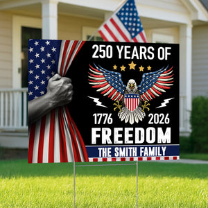 250 Years of Freedom Yard Sign America 250th Anniversary Garden Sign CH07 896830