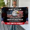 Custom Family Name America 250th Anniversary We The People Eagle House Flag CH07 899078