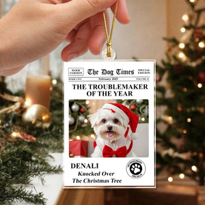 Custom Photo The Pet Times Christmas Acrylic Ornament TH10 894397