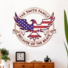 Custom Family Name Home Of The Free 250 Metal Sign TH10 898909