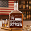 250 Years USA 250th Birthday 1776-2026 Eagle Flag Whiskey Bottle HO82 894574