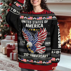 United State Of America Freedom 250 Years Ugly Sweater TH10 896559