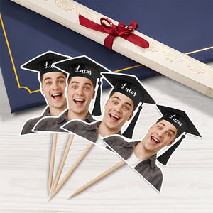 Custom Photo Graduation Decoration Cupcake Toppers HA75 892002