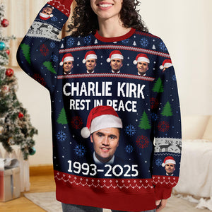 Charlie Kirk Rest In Peace 1993-2025 Ugly Christmas Sweater HO82 900320