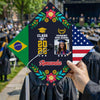 Personalized Country Flag Graduation Cap Topper Class of 2026 Gift CH07 910900