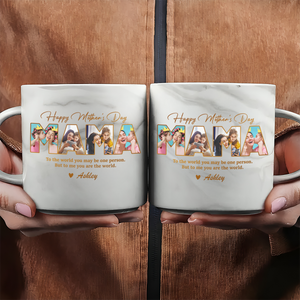 Custom Photo Happy Mother's Day To Mom Marble Mug LM32 893153