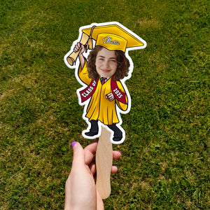Custom Photo Graduate Personalized Face Fans Graduation Day Party Decor CH07 895330