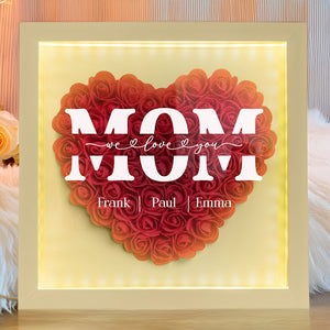Custom Name I Love You Mom Mother's Day Flower Shadow Box TH10 892561