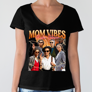 Custom Photo Mom Vibes - Personalized Cool Moms Club Retro Style Dark Shirt CH07 895344
