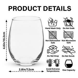 Admit It Life Boring Without Me - Custom Funny Dog Cat Face Personalized Wine Glass CH07 895358