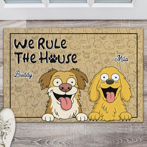 We Rule The House - Personalized Doormat For Dog Lovers, Home Decor Gift CH07 895666