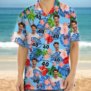 Custom Birthday Photo Tropical Style Hawaii Shirt Summer Gift CH07 895664