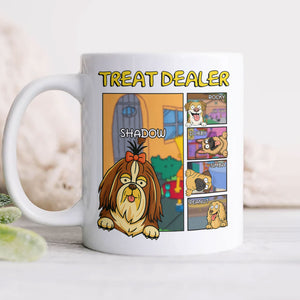 Personalized Funny Dog Treat Dealer For Dog Lovers White Mug LM32 893375