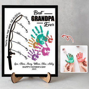 You Are The Reel Catch Daddy 2-Layered Wooden Plaque With Stand TH10 892989