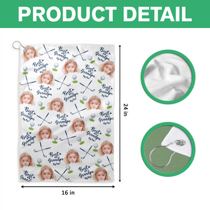 Custom Photo Best Dad By Par For Sport Players Golf Towel LM32 893609