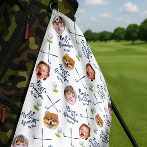 Custom Photo Best Dad By Par For Sport Players Golf Towel LM32 893609
