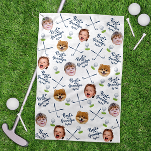 Custom Photo Best Dad By Par For Sport Players Golf Towel LM32 893609