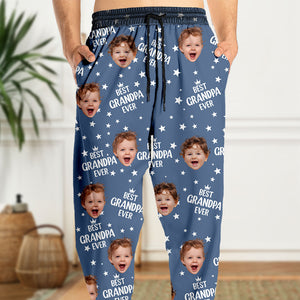 Custom Cute Photo Best Dad Ever Pattern Sweatpants For Family LM32 893691