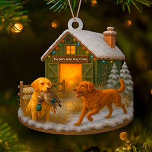 Custom Name Duck Hunting Dog Farm Wood Ornament – Christmas Gifts LM32 893889