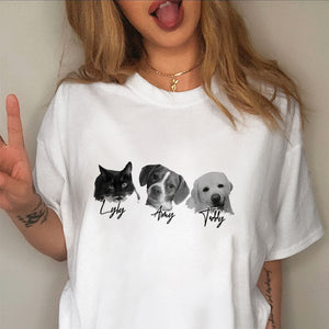 Custom Pet Portrait Dog Comfort Shirt HO82 894886