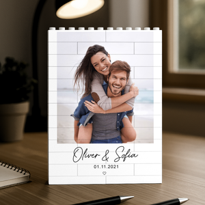 Custom Photo You & Me Always Love Together Building Brick Blocks LM32 895641