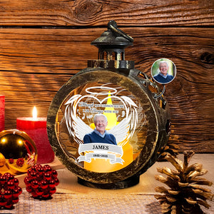 Custom Photo Your Light Will Alwways Shine In My Heart Memorial Christmas Lantern LM32 895785
