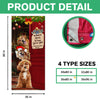 Custom Photo Santa Dog No Need To Knock Christmas Decoration Door Cover LM32 895673