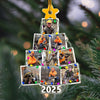 Custom Photo Christmas Tree For Hunting Lover Acrylic Ornament N304 890107