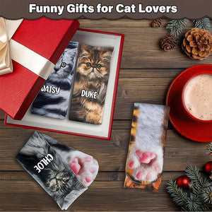 Funny Crazy Novelty Animal Paw Socks Personalized Gift For Christmas HO82 900472