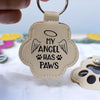 Personalized Sympathy Gift Pet Fur Hair Keepsake Leather Paw Keychain LM32 897371