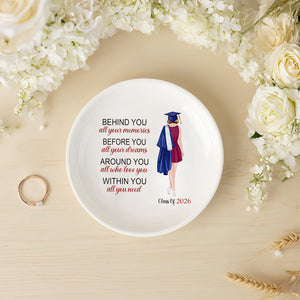 Before You All Your Dreams - Family Personalized Custom Jewelry Dish - Graduation Gift For Family Members, Siblings, Brothers, Sisters 736033