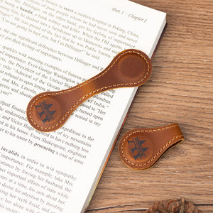 Personalized Leather Magnetic Bookmark TH10 896909