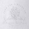 Custom Name From The Library Of Book Lover Book Embosser TH10 898077