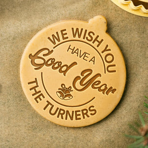 Personalized Family Name We Wish You Have A Good Year Cookie Stamp LM32 897467