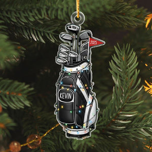 Personalized Golf Christmas Light Bag Acrylic Ornament 2025 Gift for Golf Lovers LM32 897527
