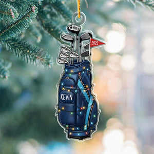 Personalized Golf Christmas Light Bag Acrylic Ornament 2025 Gift for Golf Lovers LM32 897527