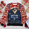 Custom Photo Just A Girl Who Love Dogs Cats Ugly Sweater CH07 899358