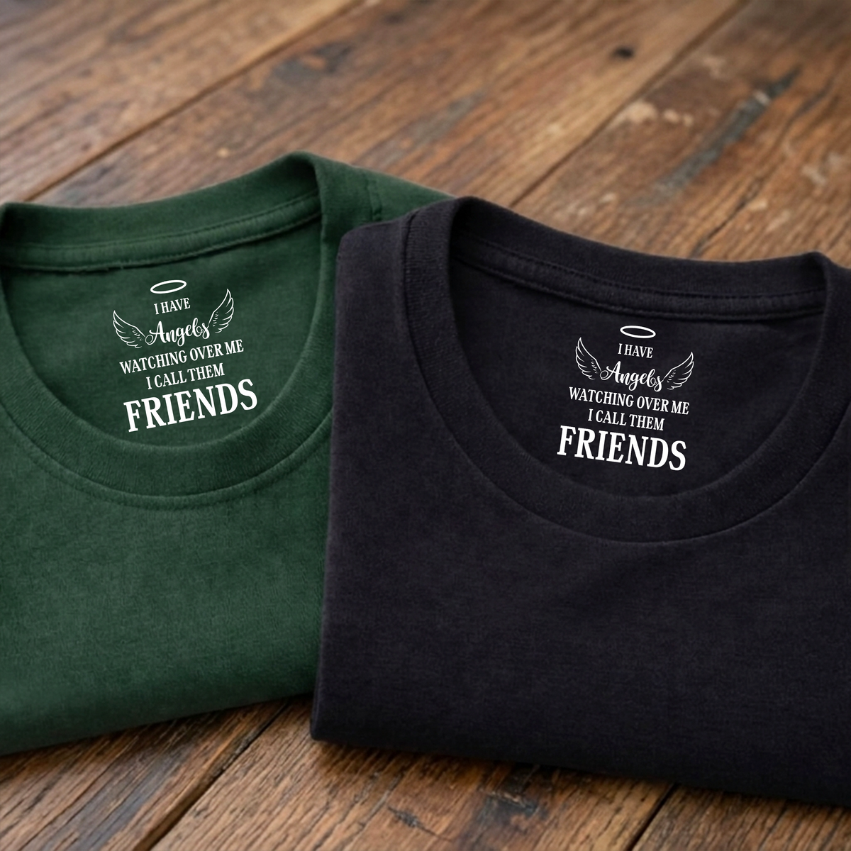 I Have An Angel Watching Over Me - Personalized Back Neck Shirt HA75 920794